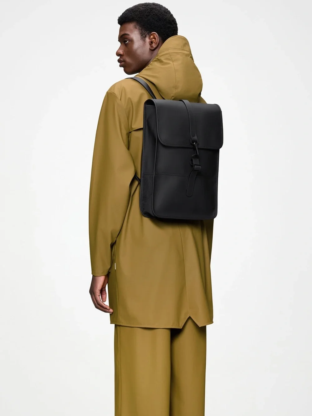 Rains Black Waterproof Backpack